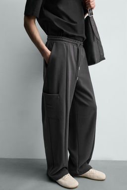 PANTAL?N JOGGER CARGO INTERLOCK / Gris medio - Zara фото 5