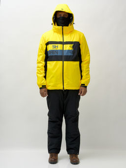 Горнолыжный костюм мужской зимний желтого цвета 370J - Mtforce фото 12