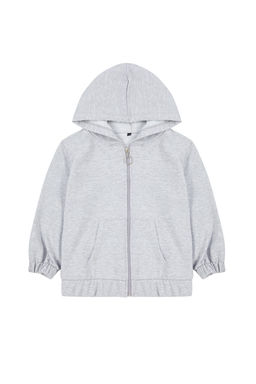 Gri Melanj Unisex Kapusonlu Pamuklu Fermuarl? Orme H?rka TKDAW25HI00001 - Trendyolmilla фото 8