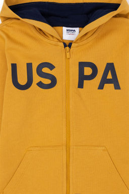 Базовый свитшот горчичного цвета для мальчика - U.s. polo assn фото 3