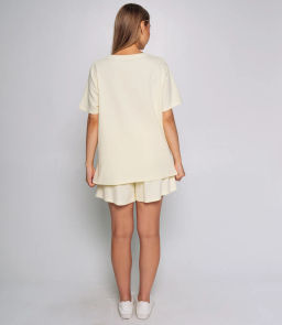 Костюм #КТ38-5, светло-жёлтый - Dommod фото 4