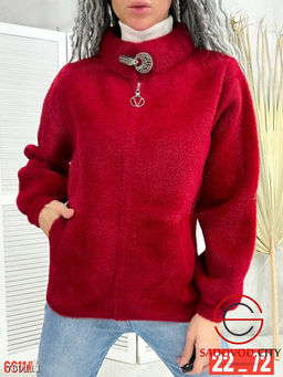 Кардиган альпака на молнии