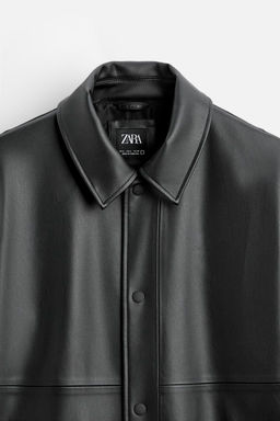 LEATHER EFFECT JACKET - Zara фото 18