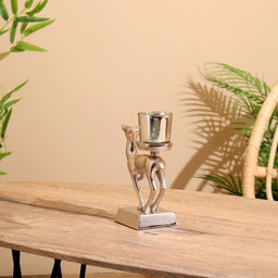 Подсвечник Оленёнок, 11?8?17 см, алюминий