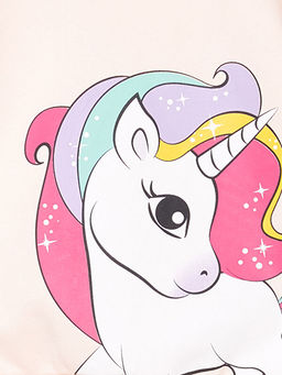 Bisiklet Yaka Bask?l? K?z Bebek Sweatshirt ve E?ofman Alt 2li - Waikiki фото 3