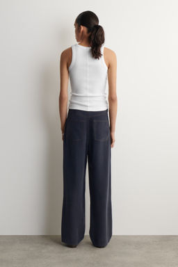 PANTAL?N DE SEDA EFECTO DENIM - H&m фото 5
