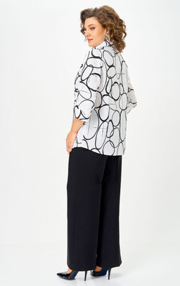 Костюм БелЭльСтиль 877/601 бело-черный фото 5