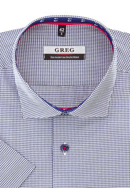 Сорочка мужская короткий рукав GREG 224/109/017/ZS/1