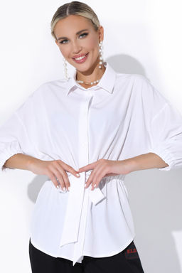 Рубашка Стэлла (белая) - Эльза фото 8
