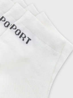 Носки женские спортивные укороченные белые в наборе, 3 пары - Mark formelle фото 6