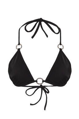 Siyah Ucgen Aksesuarl? Bikini Ustu TBESS25BU00019