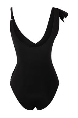 TRENDYOLMILLA Siyah Tek Omuz Volanl? Regular Mayo TBESS25MA00029 фото 13