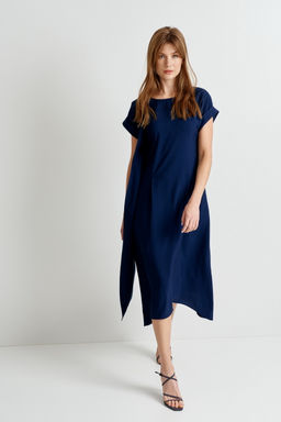 Платье из вискозы Bella (Цвет: Темно-синий) - Morozov Amavie фото 3