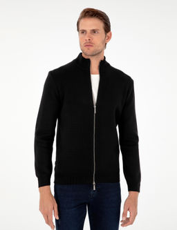 Siyah Regular Fit Fermuarl_ Triko H_rka - Pierre cardin фото 3