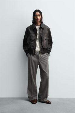 LIMITED EDITION CROPPED LEATHER JACKET - Zara фото 9