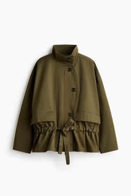 Chaqueta de sarga con cord?n de ajuste