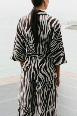 ANIMAL PRINT SAFARI SHIRT - Zara фото 5