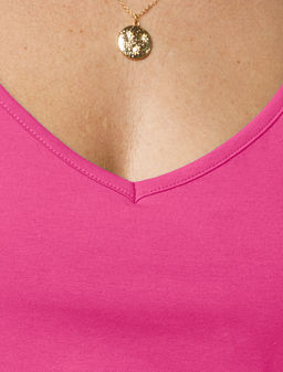 Топ из премиального хлопка с эластаном - Vilatte фото 5