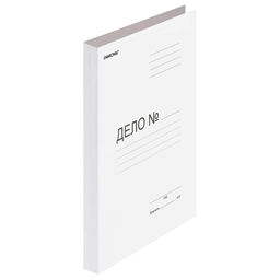 Цена за 5 шт. Скоросшиватель картонный 280 г/м2 "ОФИСМАГ" (124577) до 200л.