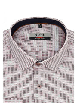 Сорочка мужская длинный рукав GREG S153/237/4453/ZN/P/1p STRETCH  фото 3
