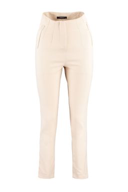 Bej Cigarette Kal?p Pensli Yuksek Bel Bilek Boy Dokuma Kumas Pantolon TWOSS20PL0515