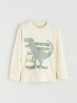 Dinozor Bask?l? Erkek ?ocuk Ti??rt