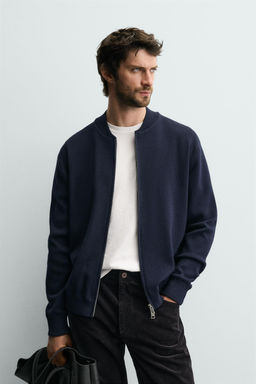 COTTON BLEND KNIT CARDIGAN - Zara фото 2