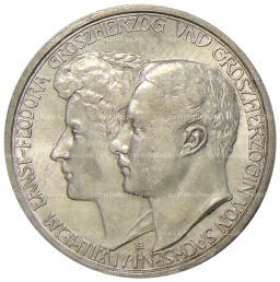 3 марки 1910 года A Германия (Саксен-Веймар-Aйзенах)  Свадьба Вильгельма и Феодоры