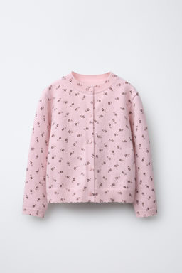 FLORAL KNIT CARDIGAN