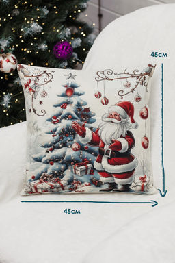 Наволочка декоративная новогодняя 2 шт рогожка