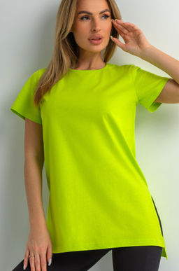 Удлиненная женская футболка с разрезами Happyfox - Happy fox фото 11