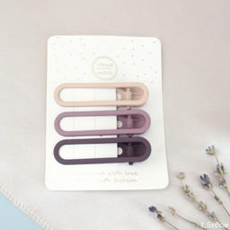 Заколка зажим для волос 3 штуки / NSAЕ-44 /уп 50/ - Галеонтрейд фото 2