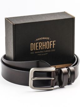 Мужской кожаный ремень Dierhoff ДРК 3055/1-40 Коричневый