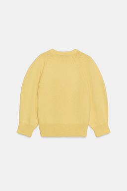 JERSEY PUNTO MANGA ABULLONADA / Amarillo - Zara фото 7