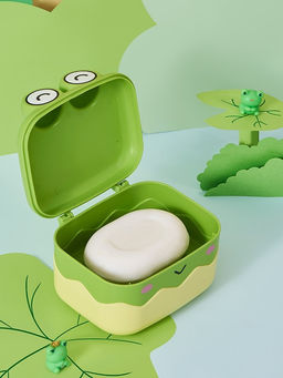 Мыльница Cute frog, green (13*10,5*10 см)