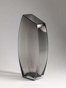 Ваза «Эйми», 29.5×13 см, стекло, серая