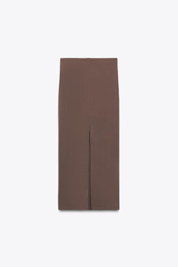 TEXTURED MIDI SKIRT - Zara фото 8