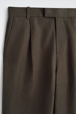 PANTAL?N RELAXED FIT WIDE LEG EN MEZCLA DE LINO - H&m фото 5