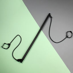 Палка гимнастическая Woohooo FlexiRod / 91х3.2cм / Эспандеры 75 см / WF91BB / черный / уп 40 / - Галеонтрейд фото 2