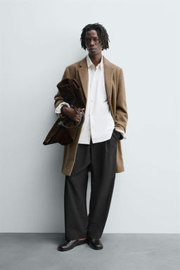 REGULAR FIT WOOL COAT