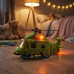 Вертолет "Парящая машина" на батарейках, с распылением, в коробке