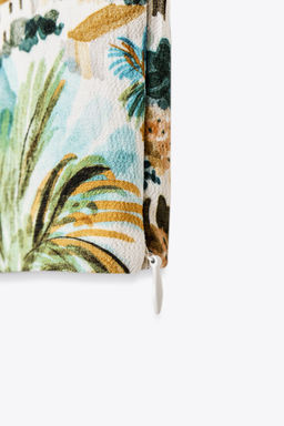 PRINTED KNOT CROP TOP - Zara фото 9