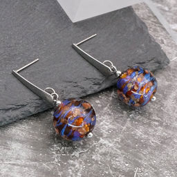 Серьги из муранского стекла GOLDEN SUNSET LS3517