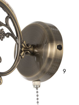 Бра ЭкономСвет 4671/1wAB, 1×40 Вт, E27, 30×10×18 см, бронзовое