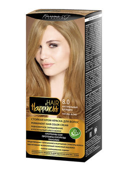 Белита-М Hair Happiness Крем-краска д/волос аммиачная №8.0 натуральный блондин