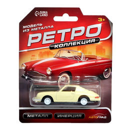 Машина металическая Ретро коллекция, инерция, масштаб 1:64, цвет МИКС, на блистере - Автоград фото 10