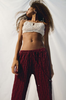 Pantal?n efecto encaje con cord?n de ajuste - H&m фото 4