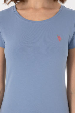 Kad_n Mavi Bisiklet Yaka Ti__rt Sepette S_rpriz _ndirim - U.s. polo assn фото 6