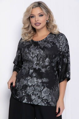 Блуза Австрия (черная) Б12365-27 - Lt collection фото 6