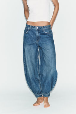 JEANS TRF BALLON TRABILLA TIRO MEDIO / Azul - Zara фото 2